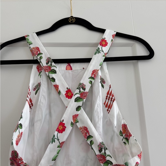 Hill House Addie Dress Red Shell Vine Sateen Maxi - Picture 4 of 5